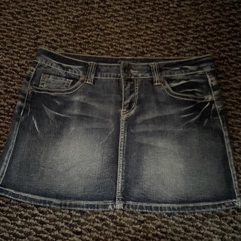 Super cute Warehouse Wone Jean Skirt